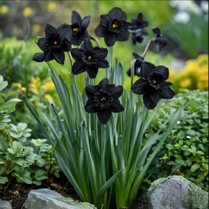 Нарцисс Тень Королевы купить по цене от 500р. в интернет-магазине «Посадика» с доставкой почтой в в Новый Осколе и по всей России – [изображение №1].